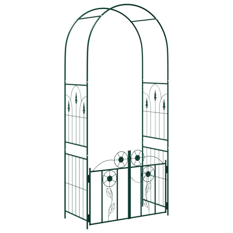 Vidaxl tuin boog groen 102 x 50 x 218 cm staal