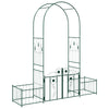 Vidaxl tuin boog met slot groen 203 x 50 x 218 cm