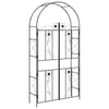 Vidaxl tuin boog effen zwart 115 x 37 x 226 cm