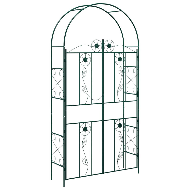 Vidaxl tuin boog effen groen 115 x 37 x 226 cm