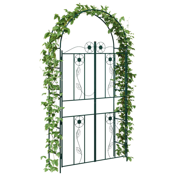 Vidaxl tuin boog effen groen 115 x 37 x 226 cm