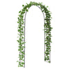 Vidaxl tuin boog bloemen zwart 115 x 37 x 231 cm