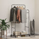 Vidaxl kledingrek zwart 80 x 53 x 156 cm
