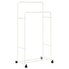 Vidaxl kledingrek effen wit 80 x 53 x 156 cm