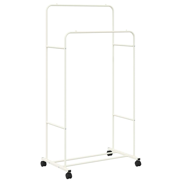 Vidaxl kledingrek wit 80 x 53 x 156 cm