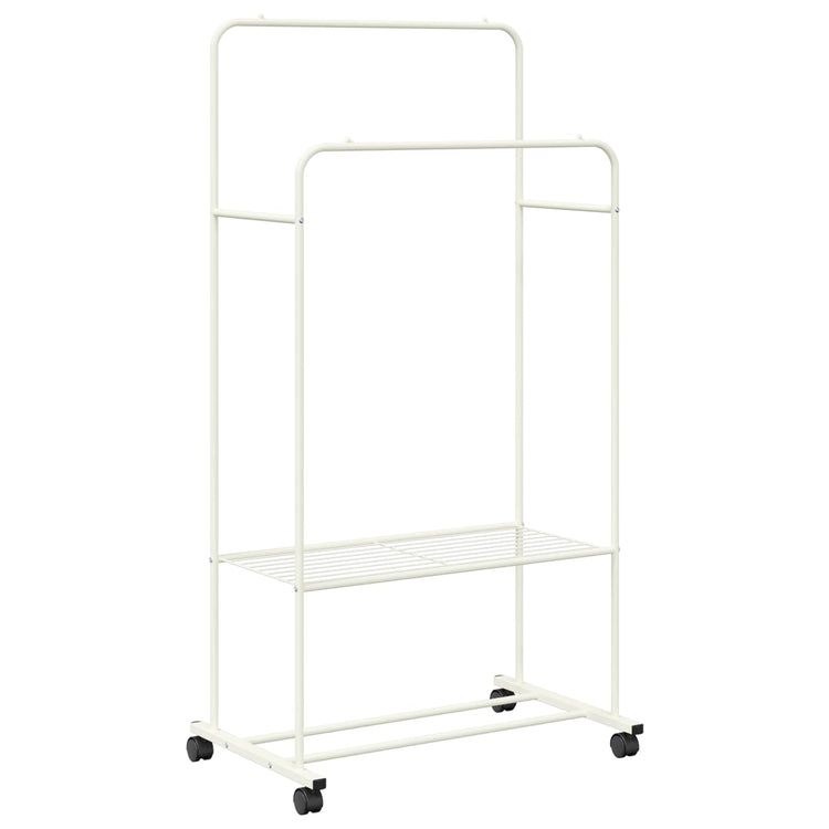 Vidaxl kledingrek wit 80 x 53 x 156 cm