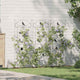 Vidaxl tuinhek 3 st zwart 110 x 40 cm staal
