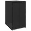 Vidaxl afvalbak box zwart 65 x 80 x 115 cm polyetheen
