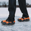 Vidaxl ijs-klemmen voor schoenen met 10 spikes oranje s