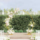 Vidaxl dubbele trouwboog goud 220 x 45 x 200 cm staal