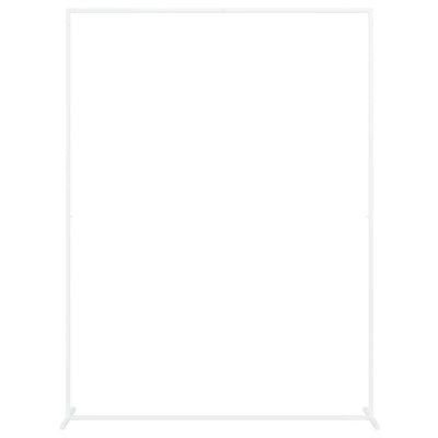 Vidaxl trouwrand wit 150 x 49,5 x 200 cm staal