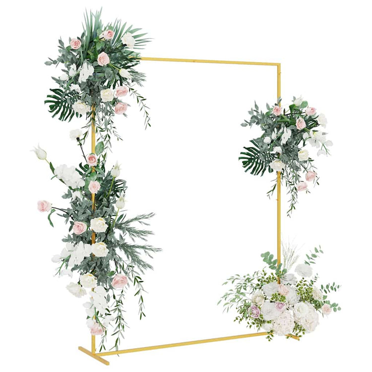 Vidaxl trouwrand goud 150 x 49,5 x 200 cm staal