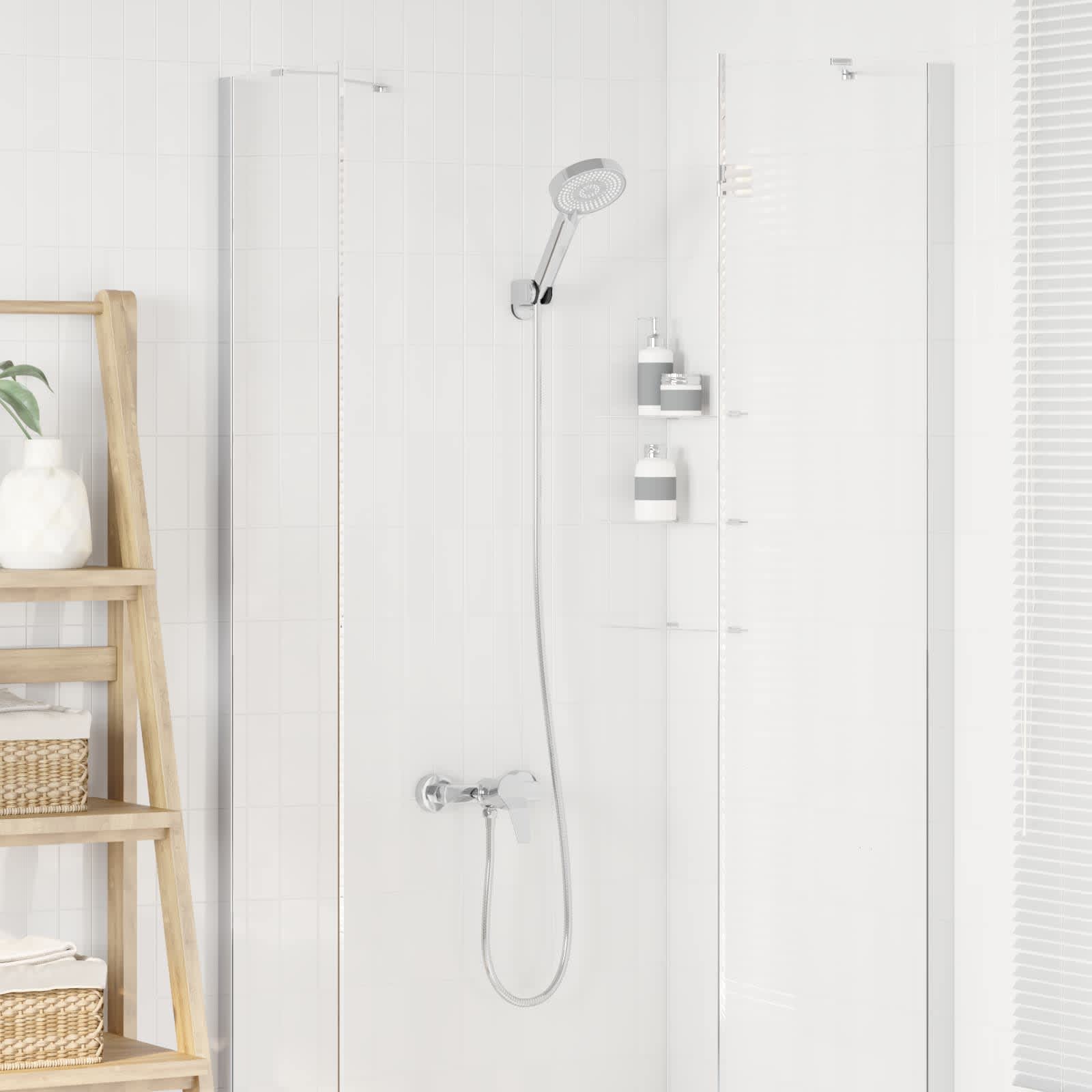 Vidaxl doucheset chroom g 1 2 inch koper