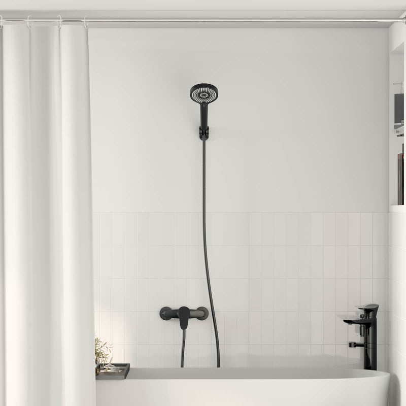 Vidaxl doucheset zwart g 1 2 inch