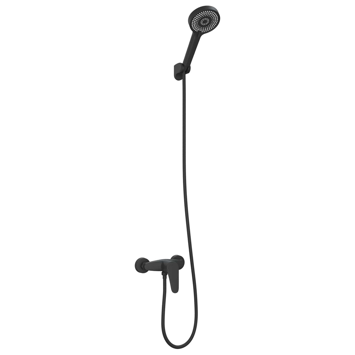 Vidaxl doucheset zwart g 1 2 inch