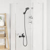 Vidaxl doucheset zwart g 1 2 inch