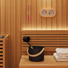 Vidaxl sauna accessoire set 4 pcs zwart