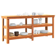 Vidaxl werkbank wasbruin 181,5 x 50 x 80 cm massief grenenhout - afbeelding 3