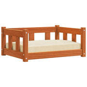 Vidaxl hondenbed wasbruin 65,5 x 50 x 28 cm massief grenenhout - afbeelding 3