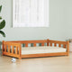Vidaxl hondenbed 100 x 70 x 28 cm massief grenenhout wasbruin