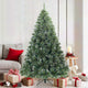 Vidaxl kunst kerstboom met geveerde takken, sneeuw bedekt groen 180 cm