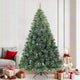 Vidaxl kunst kerstboom met geveerde takken, sneeuw bedekt groen 210 cm