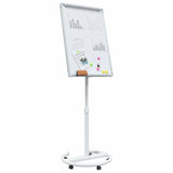Vidaxl magnetisch whiteboard grijs en wit 62 x 62,5 x 197 cm eps - afbeelding 3