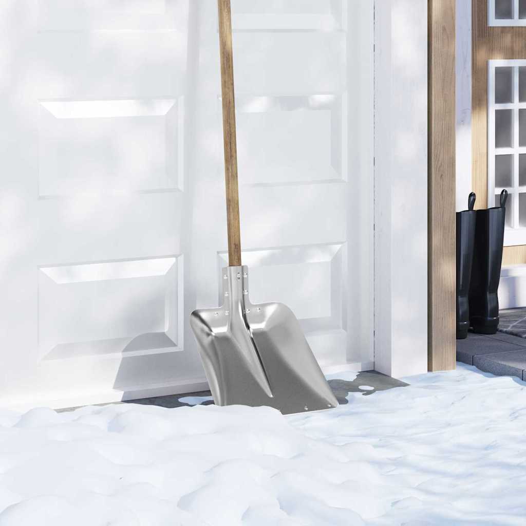 Vidaxl schep hoofd zilver 45 x 38 cm aluminium