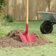 Vidaxl schep hoofd 4 st rood 39,5 x 27,5 cm gepoedercoat staal