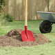 Vidaxl schep hoofd rood 32 x 24,5 cm gepoedercoat staal