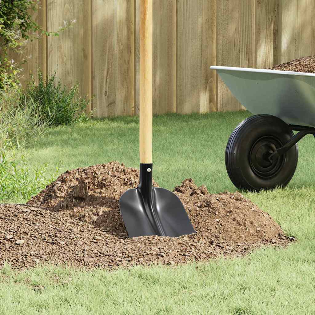 Vidaxl schep hoofd 4 st zwart 34,5 x 24 cm gepoedercoat staal