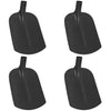 Vidaxl schep hoofd 4 pcs zwart 34,5 x 24 cm gepoedercoat staal