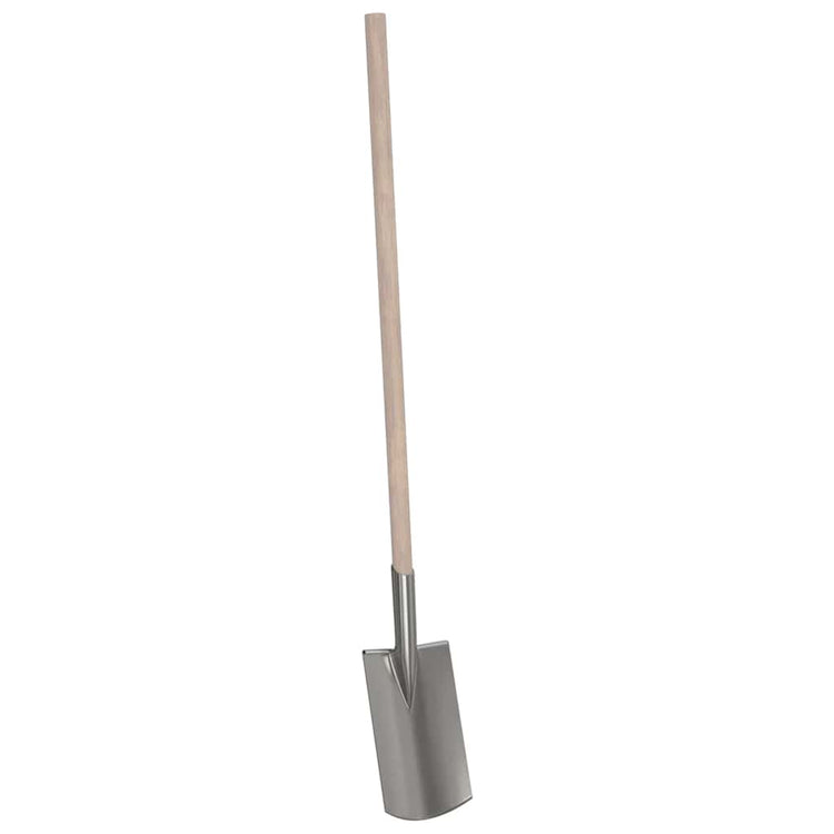 Vidaxl schep hoofd 4 st zilver 43 x 17 cm gepoedercoat staal