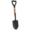 Vidaxl schep zwart 68,5 cm krachtig gecoat staal en massief hout