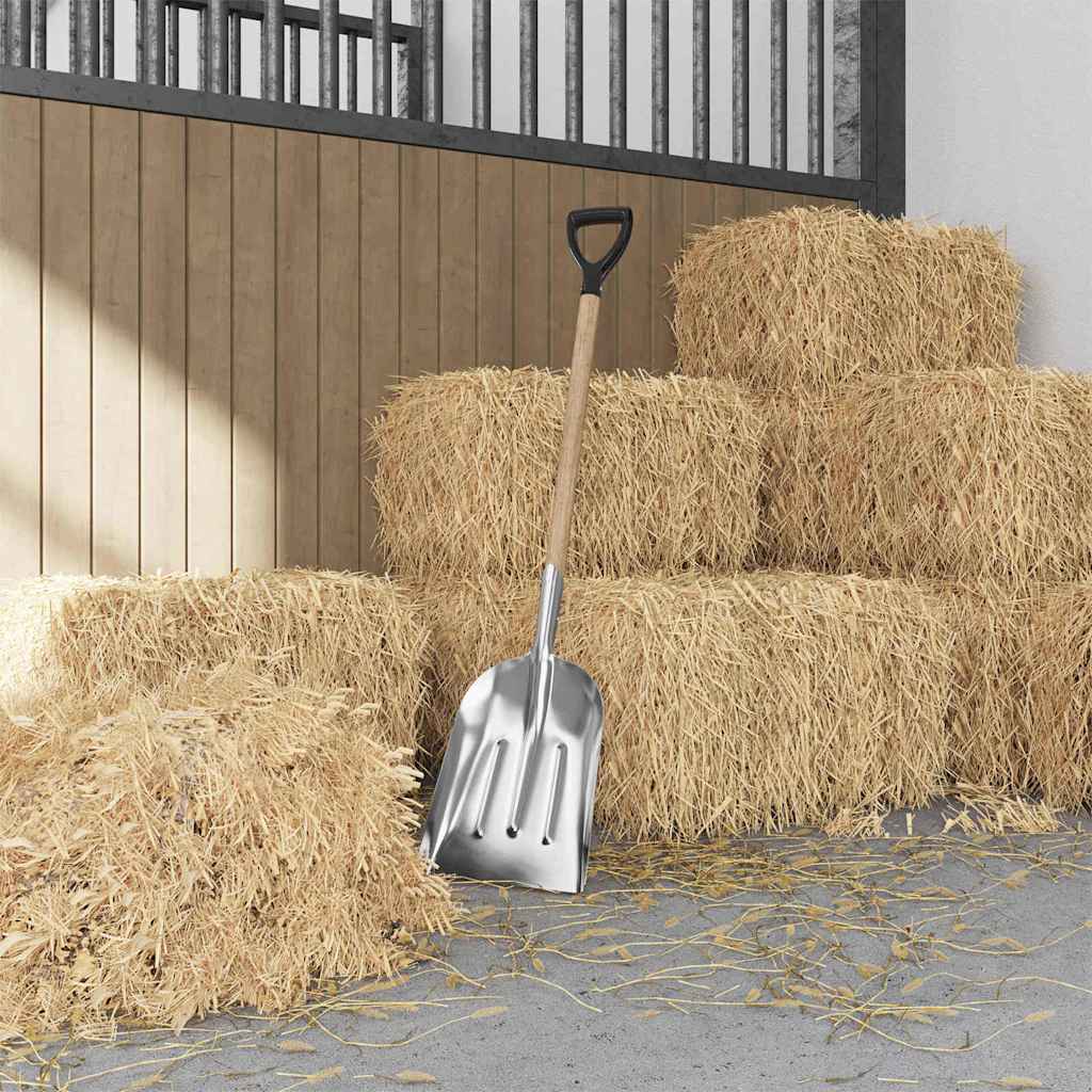 Vidaxl schep zilver 29 x 122 cm aluminium