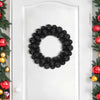 Vidaxl kerstbal kransen 2 pcs zwart 33 x 33 x 7 cm polystyreen