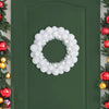 Vidaxl kerstbal kransen 2 pcs wit 33 x 33 x 7 cm polystyreen