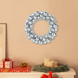 Vidaxl kerstbal kransen 2 st zilver 33 x 33 x 7 cm polystyreen - afbeelding 1