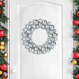 Vidaxl kerstbal kransen 2 st zilver 33 x 33 x 7 cm polystyreen - afbeelding 3