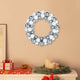 Vidaxl kerstbal kransen 2 pcs wit en zilver 33 x 33 x 7 cm polystyreen