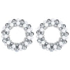 Vidaxl kerstbal kransen 2 pcs wit en zilver 33 x 33 x 7 cm polystyreen