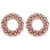 Vidaxl kerstbal kransen 2 pcs rose gold 33 x 33 x 7 cm polystyreen