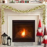 Vidaxl kerstbal guirlande led's goud 186 cm polystyreen - afbeelding 1