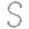 Vidaxl kerstbal guirlande zilver 186 cm polystyreen