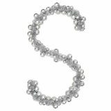 Vidaxl kerstbal guirlande led's zilver 186 cm polystyreen - afbeelding 2