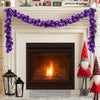 Vidaxl kerstbal guirlande lila 186 cm polystyreen