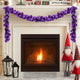 Vidaxl kerstbal guirlande lila 186 cm polystyreen