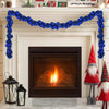 Vidaxl kerstbal guirlande blauw 186 cm polystyreen