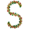 Vidaxl kerstbal guirlande multikleur 186 cm polystyreen