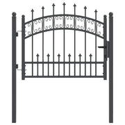 Vidaxl hekpoort met spear boven kampen 103 x 75 cm vergrendelbaar - afbeelding 2